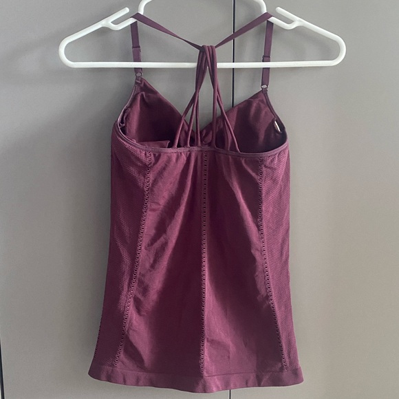 Athleta Women's Allegro Strappy Support Tank In Maroon - Picture 9 of 10